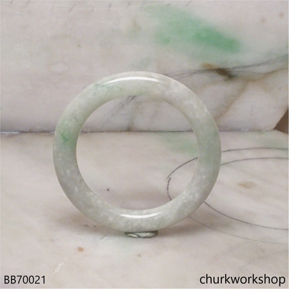 Light green baby jade bangle