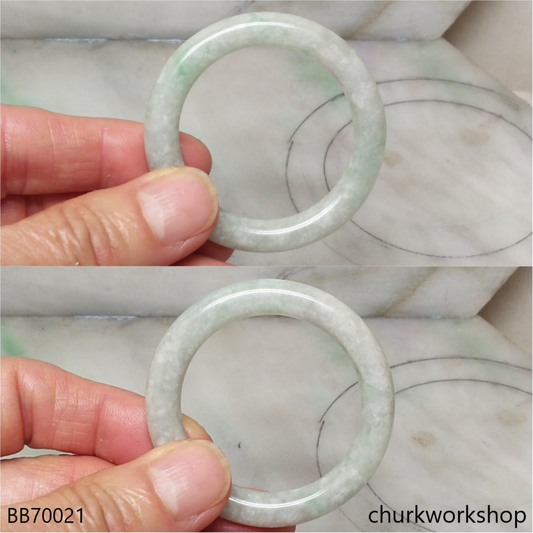 Light green baby jade bangle