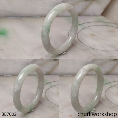Light green baby jade bangle