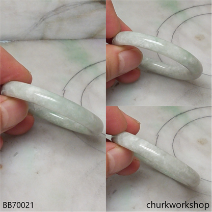 Light green baby jade bangle