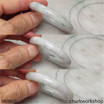 Light lavender with splotches bluish green baby bangle