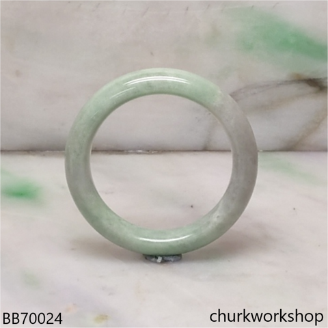 Light green baby jade bangle