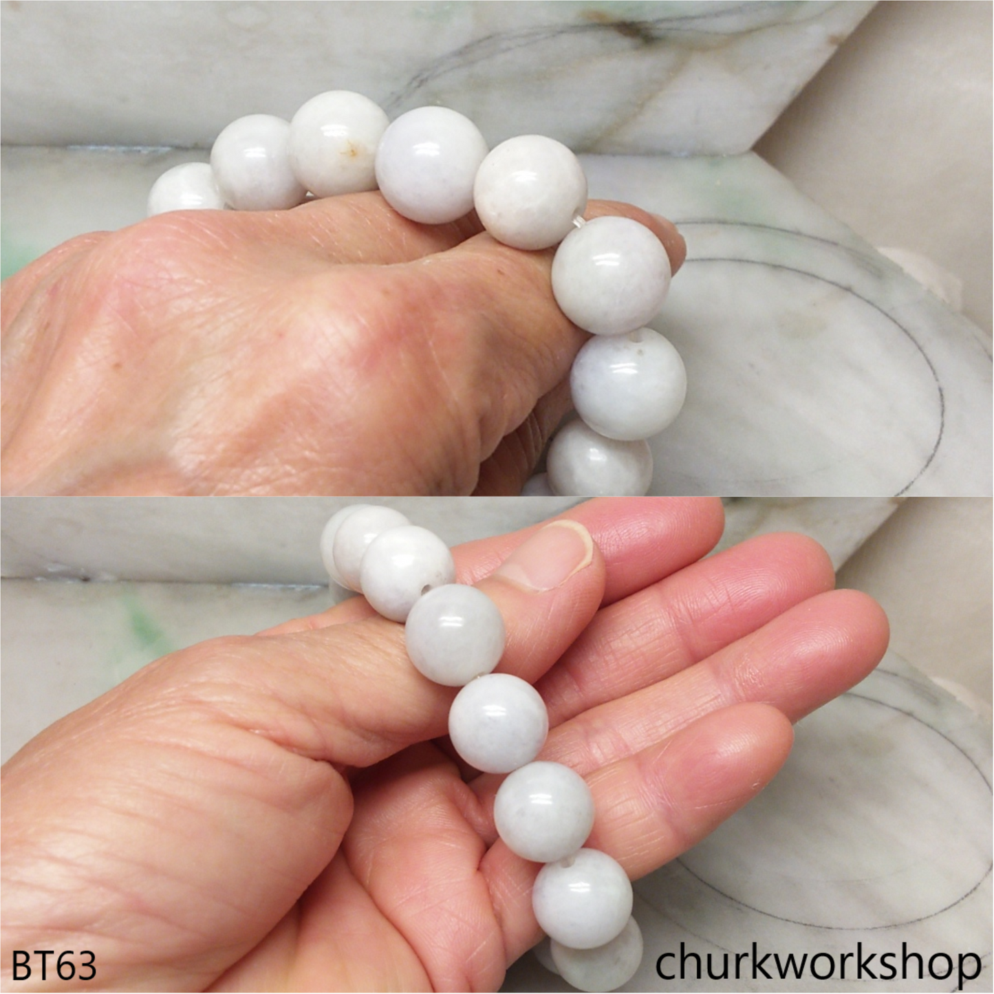 Light lavender beads bracelet