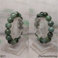 Bluish green beads bracelet