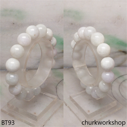 Pale green beads bracelet