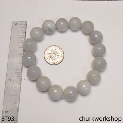 Pale green beads bracelet