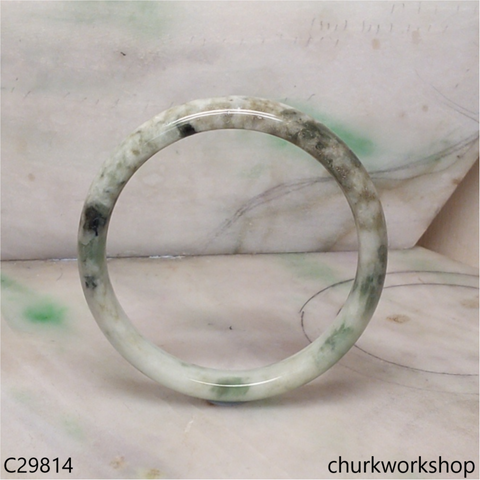 Multicolor jade bangle