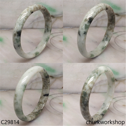 Multicolor jade bangle