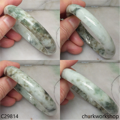 Multicolor jade bangle