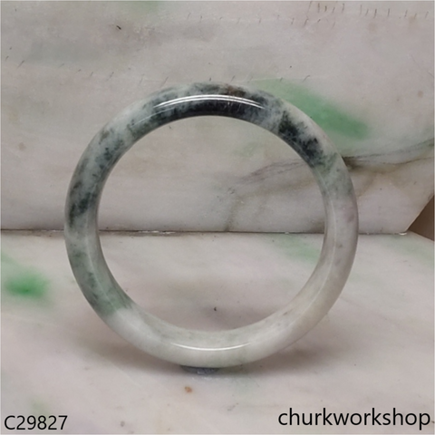 Light green mix dark green jade bangle