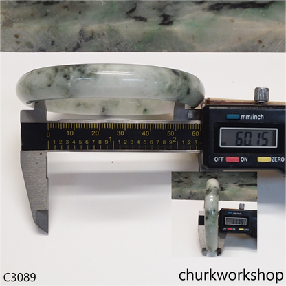 Large light green jade bangle