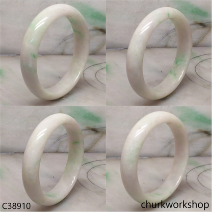 White base mix pale lavender with splotches green