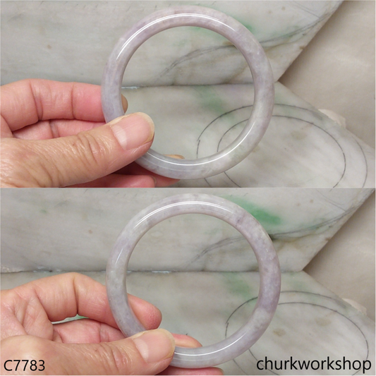 Lavender jade bangle