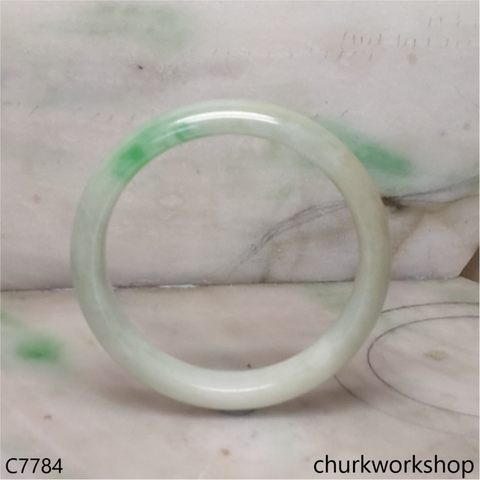 Light green jade bangle