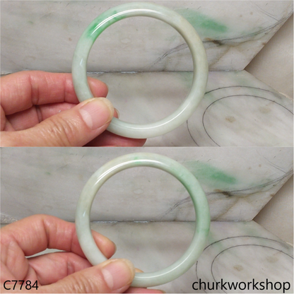 Light green jade bangle