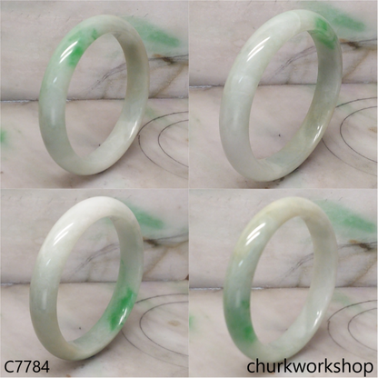 Light green jade bangle