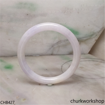 Light lavender jade bangle