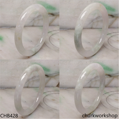Light green jade bangle