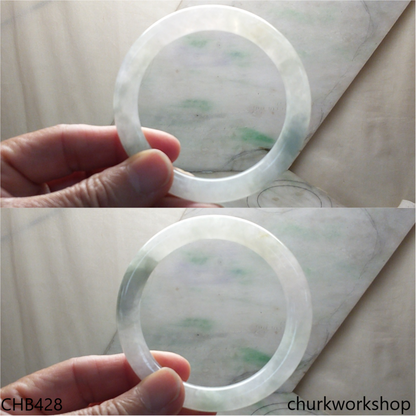 Light green jade bangle