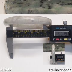 Pale green mix grayish lavender jade bangle