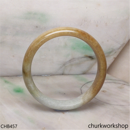 Extra large brownish jade bangle