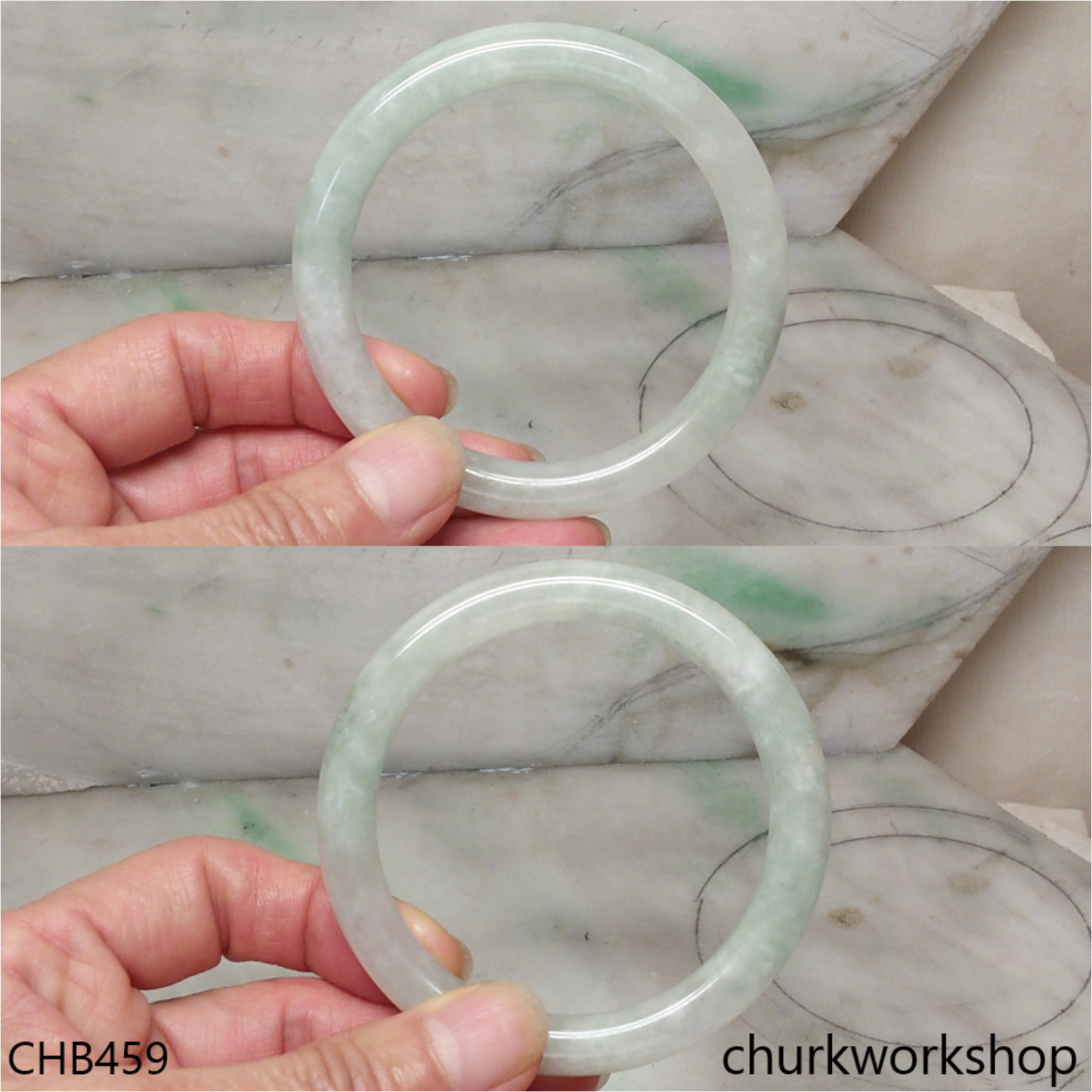 Pale green bangle