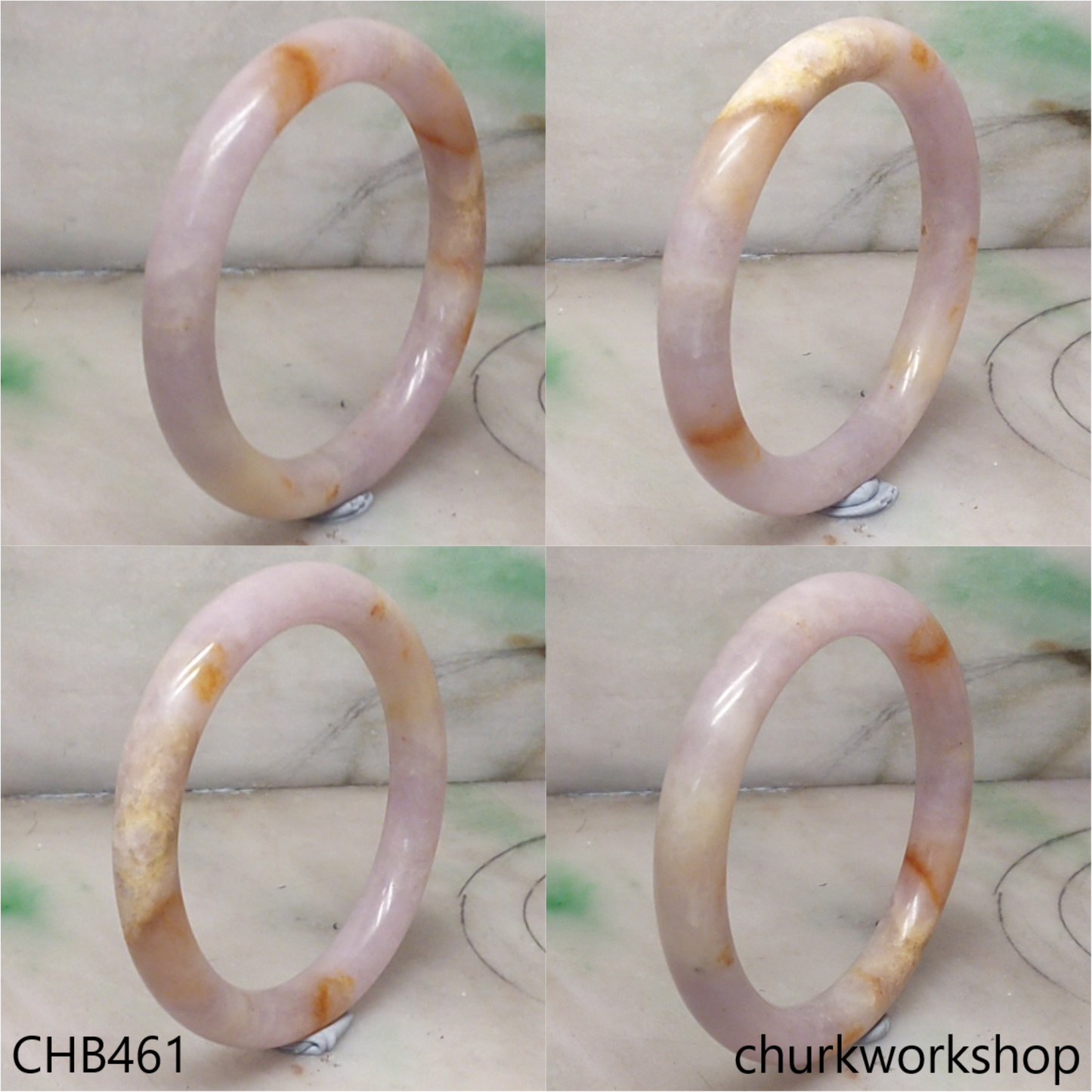 Lavender jade bangle