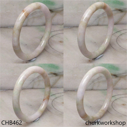 Pale lavender mix light green jade bangle
