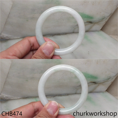 Pale lavender with pale green bangle