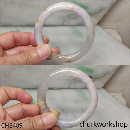Lavender jade bangle