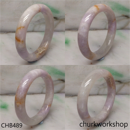 Lavender jade bangle