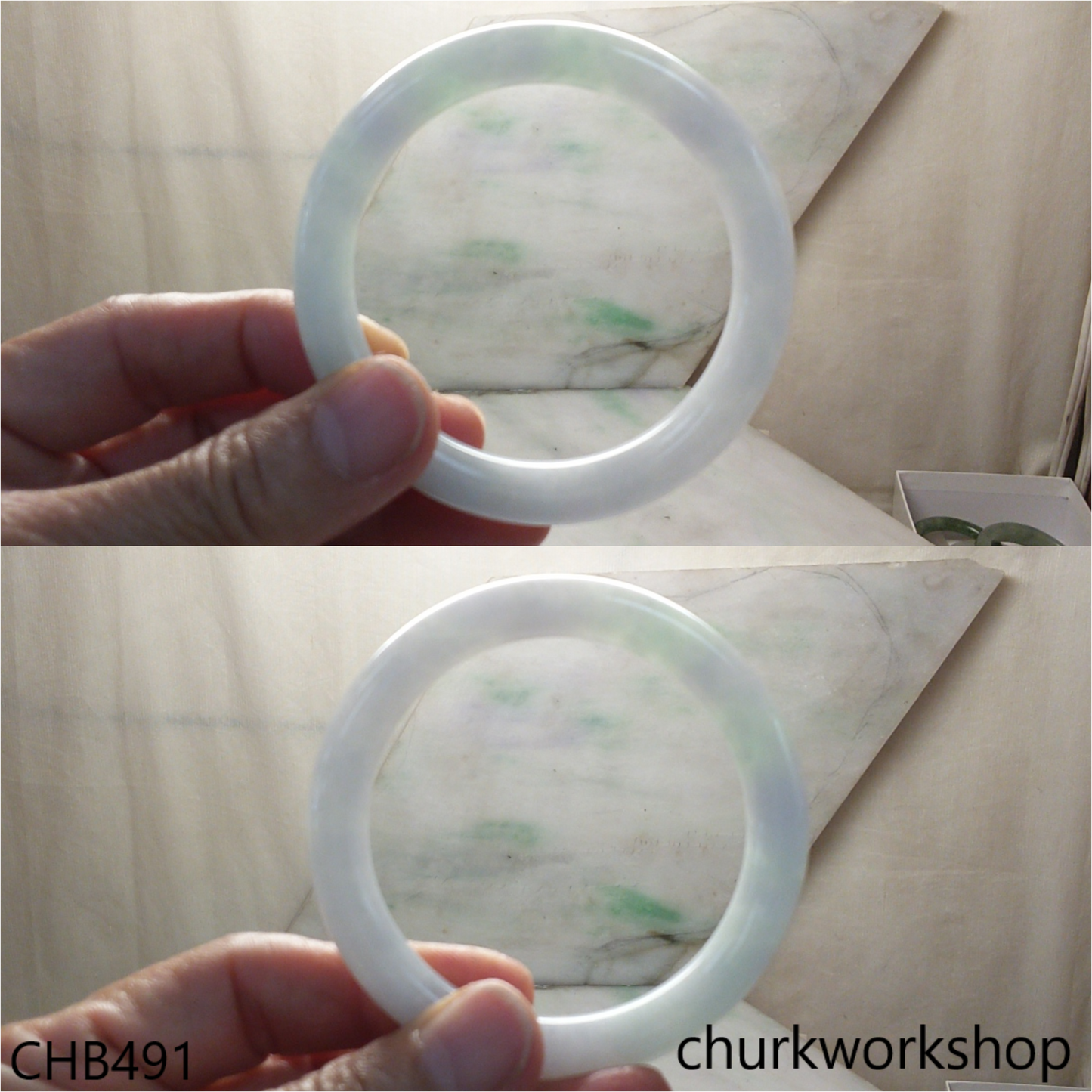 Pale green bangle