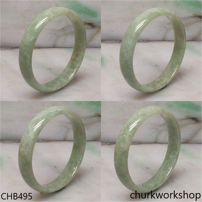 Light green jade bangle