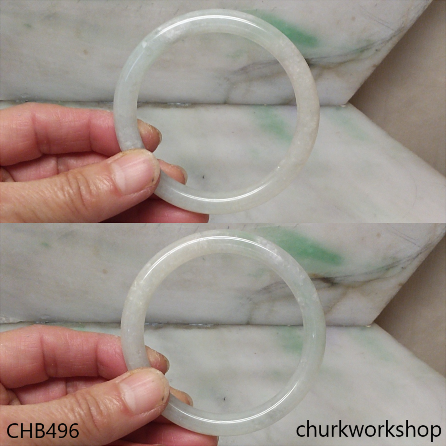 Pale green bangle