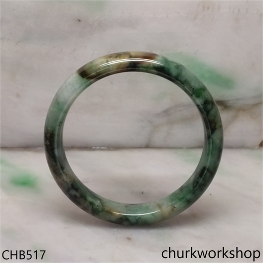Multi-color jade bangle