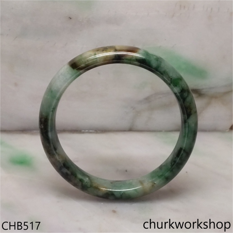 Multi-color jade bangle