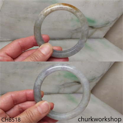 Grayish lavender jade bangle