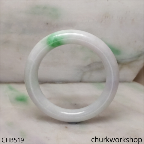 White base jade bangle