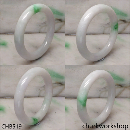 White base jade bangle