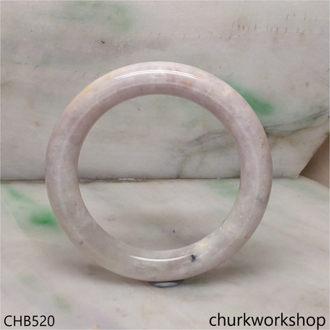 Pale lavender jade bangle