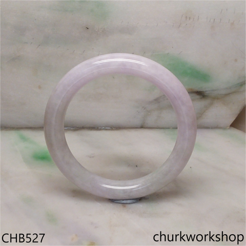 Light lavender jade bangle