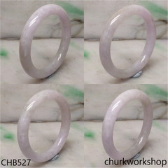 Light lavender jade bangle