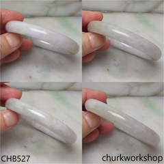 Light lavender jade bangle