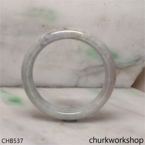 Light green mix grayish lavender jade bangle