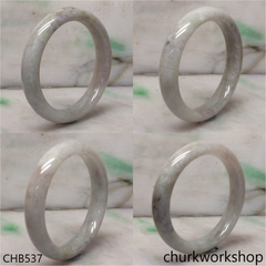 Light green mix grayish lavender jade bangle
