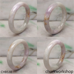 Lavender jade bangle