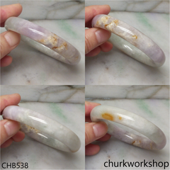 Lavender jade bangle