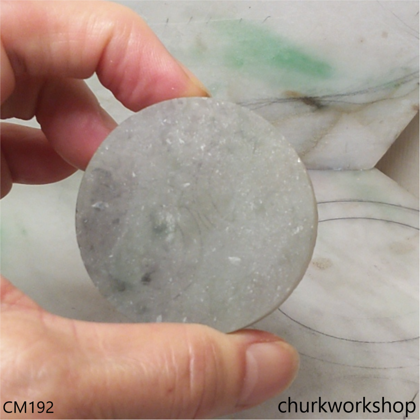Custom cut jade Buddha