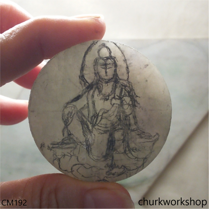 Custom cut jade Buddha
