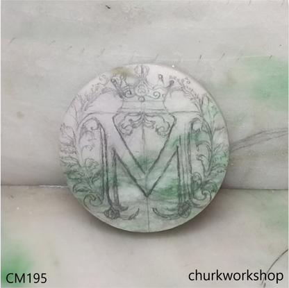 Custom carve both side pendant
